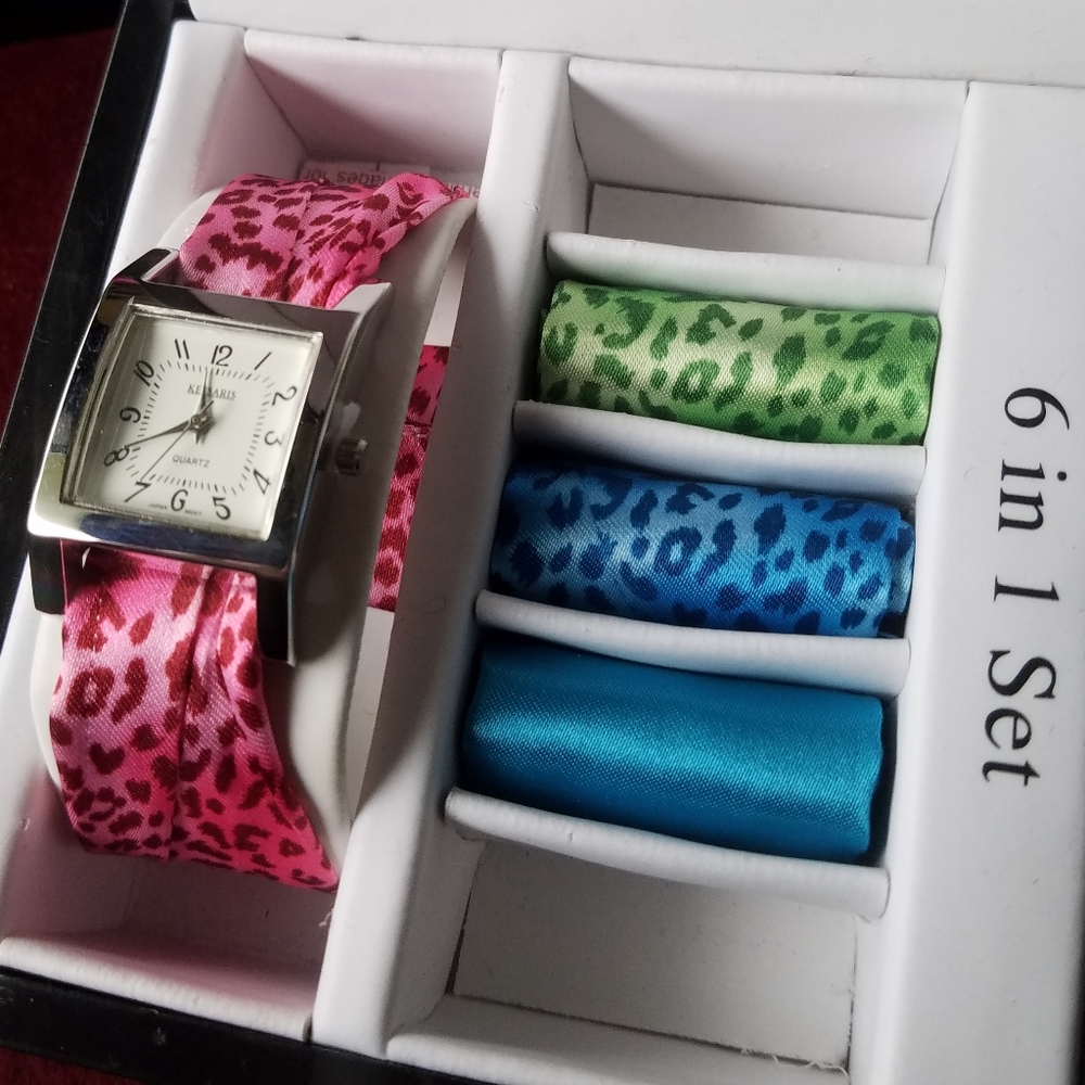 🖤*4/$15* Kessaris Watch and Band Set Quartz Stainless Steel